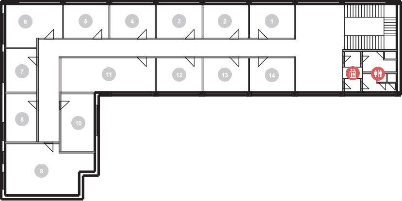 Administratívne centrum | Tretie podlažie