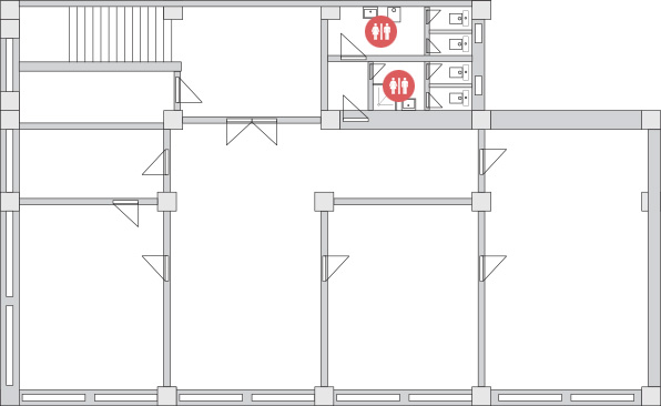 Obchodné centrum | Blok D | Tretie podlažie